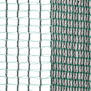 Black and blue fine round wire olive harvest net mesh close-up