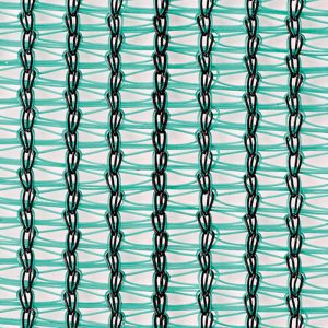 Close-up of Mesh of Black-Green Scaffolding Safety Net