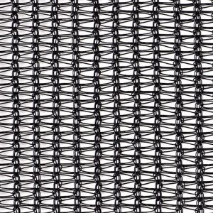 Close-up of Black Scaffolding Safety Net