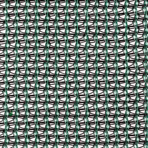 Close-up of Black-Green Scaffolding Safety Net